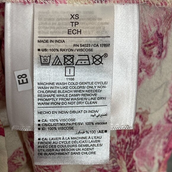 Old Navy Women Colorful Girly Floral Bloomcore Boho Blouson Peplum Tank Top XS - Picture 12 of 13